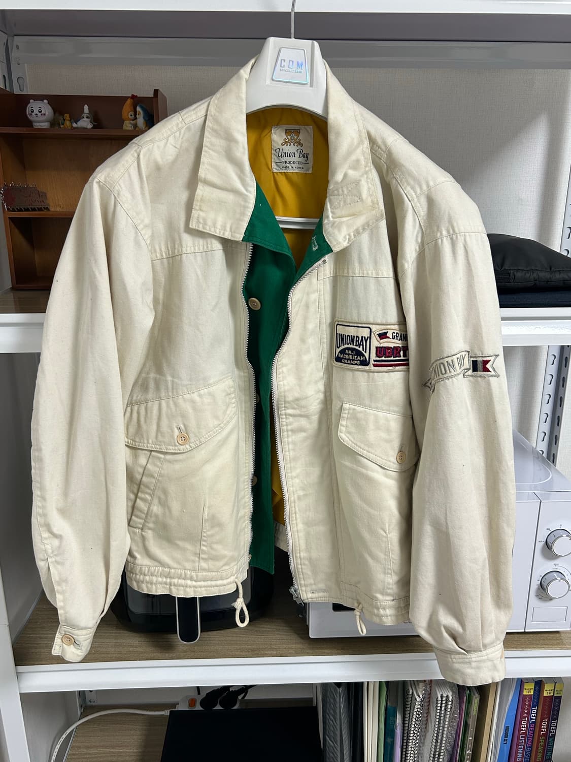 유니온 베이 베이지 그린 공항점퍼 자켓 상품이미지5