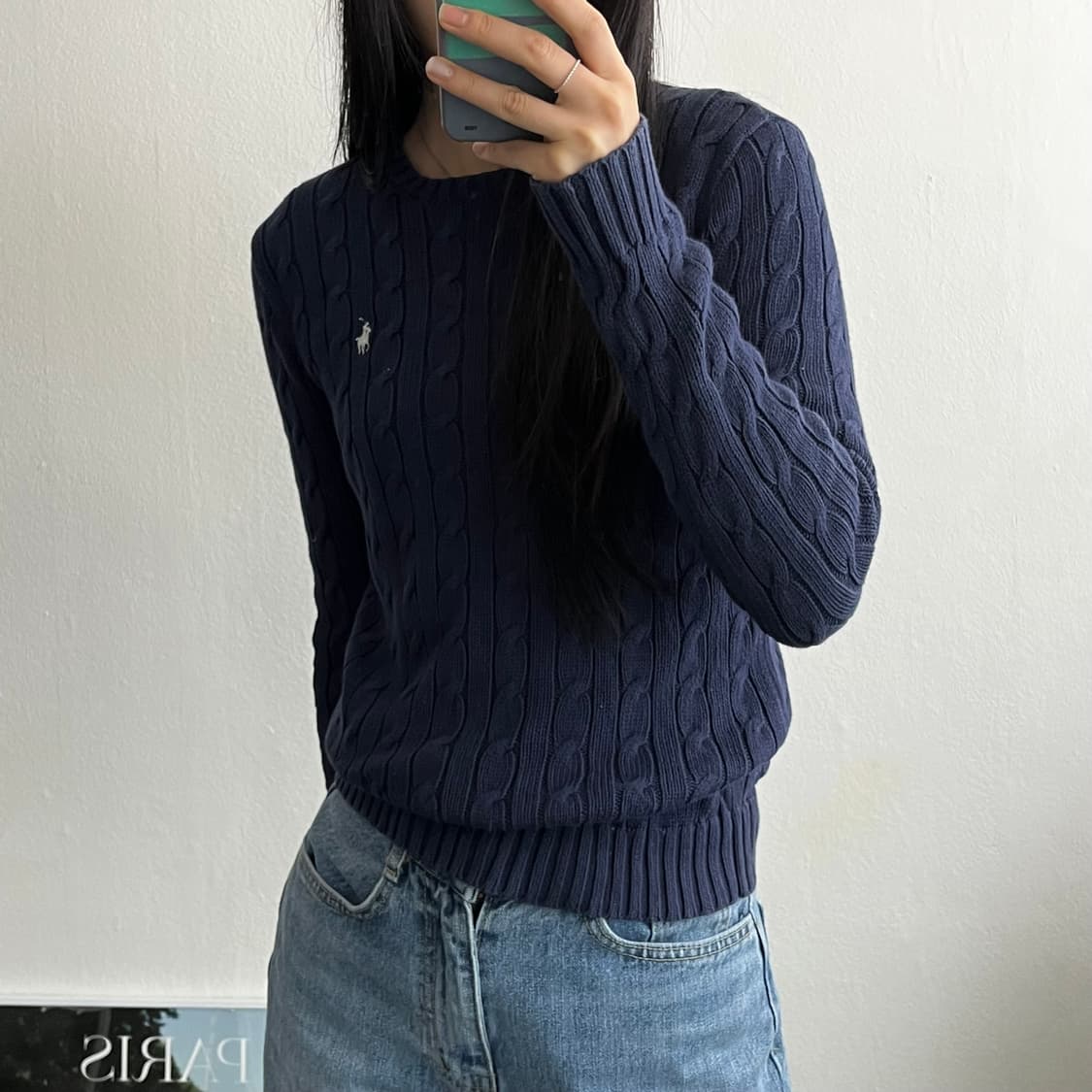 S ) 폴로니트 케이블니트 A1600 상품이미지2