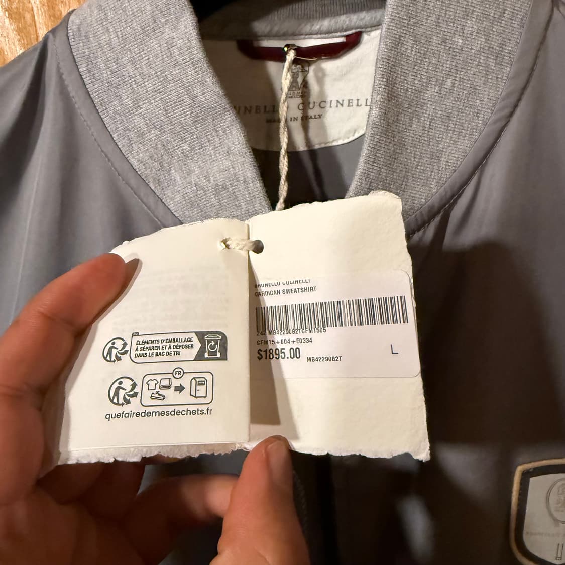 브루넬로 쿠치넬리 2025 S/S 블루종 자켓  상품이미지7