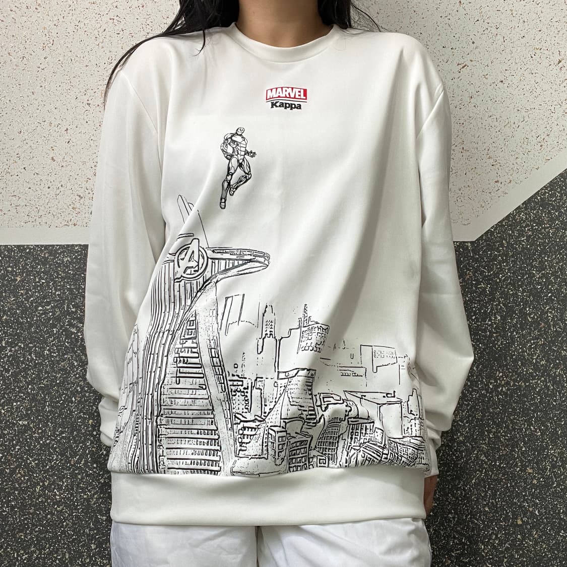 카파 & 마블 콜라보 맨투맨 상품이미지1