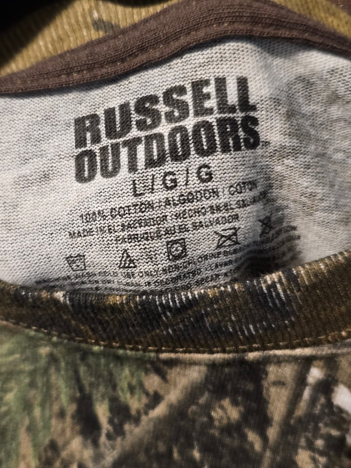 Russell 빈티지 카모트리 반팔 셔츠 상품이미지3