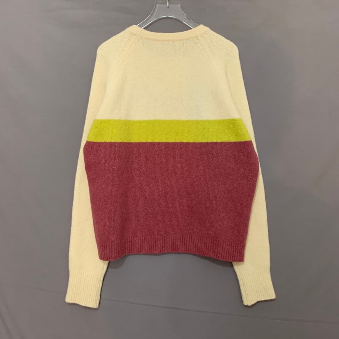 M 메종키츠네 공용 빅 폭스 헤드 컬러블록 캐시미어 니트 상품이미지2