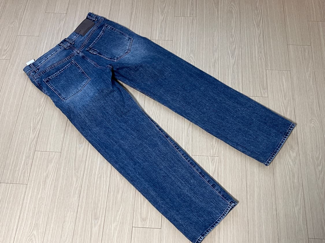 포터리/셀비지 원워시드 스트레이트 데님 미드 블루/1 상품이미지2