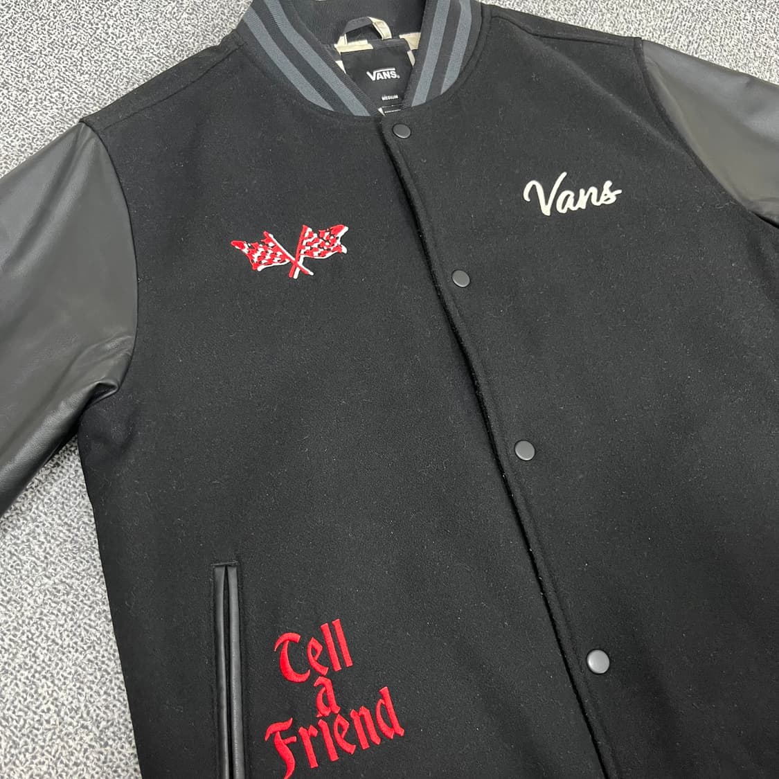 <반스 스컬 레더 바시티 자켓> No.1307 상품이미지8