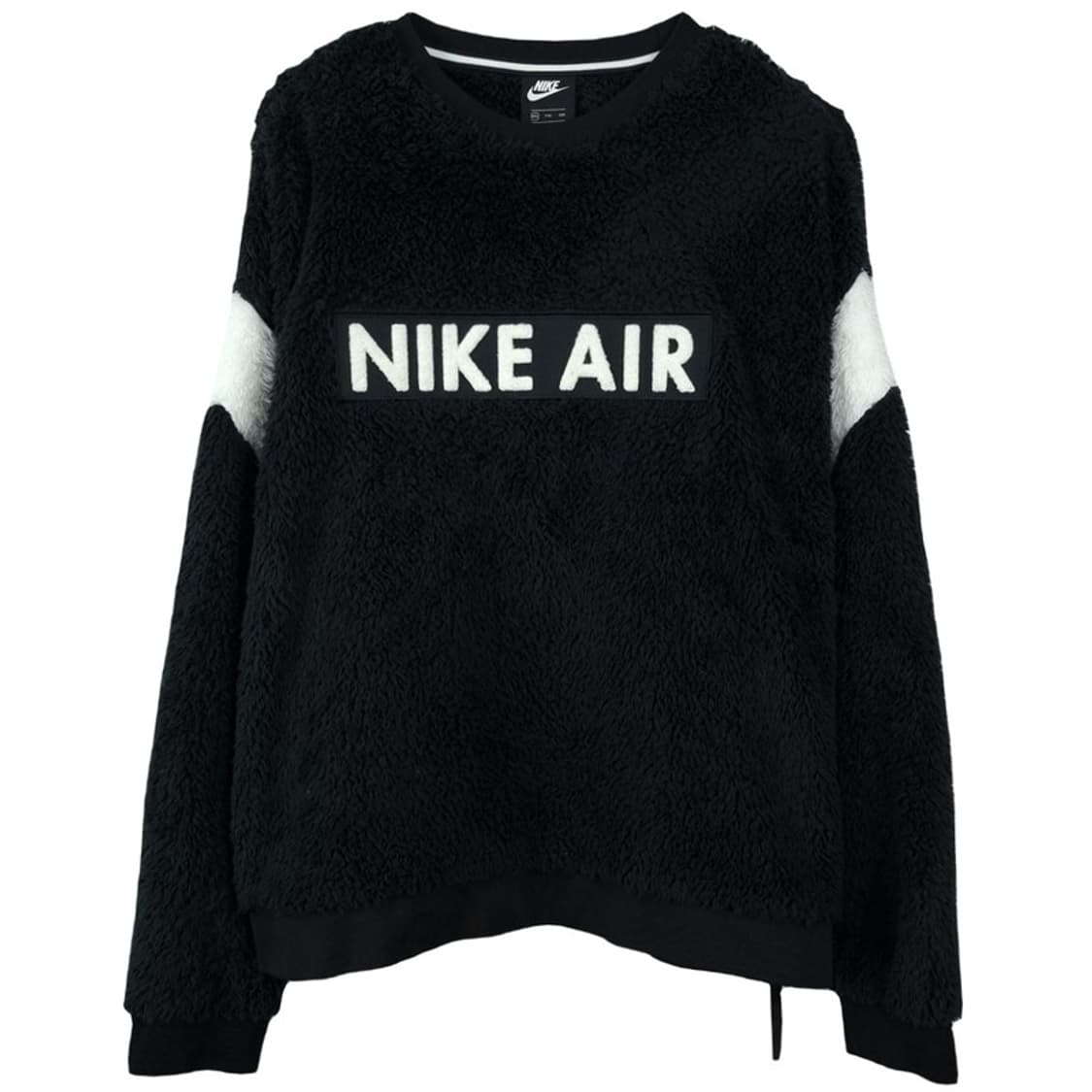 [나이키] 빅로고 자수 오버핏 쉐리파 후리스 맨투맨 블랙 M19425 상품이미지2