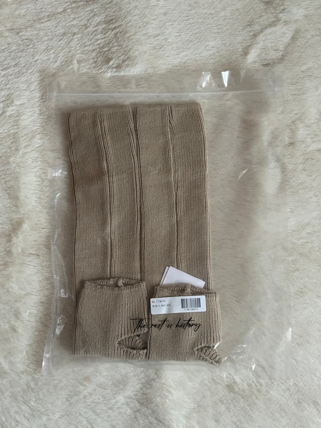 더티스 니트 리브 레그 워머 아이보리, 블랙, 베이지, 그레이 상품이미지9