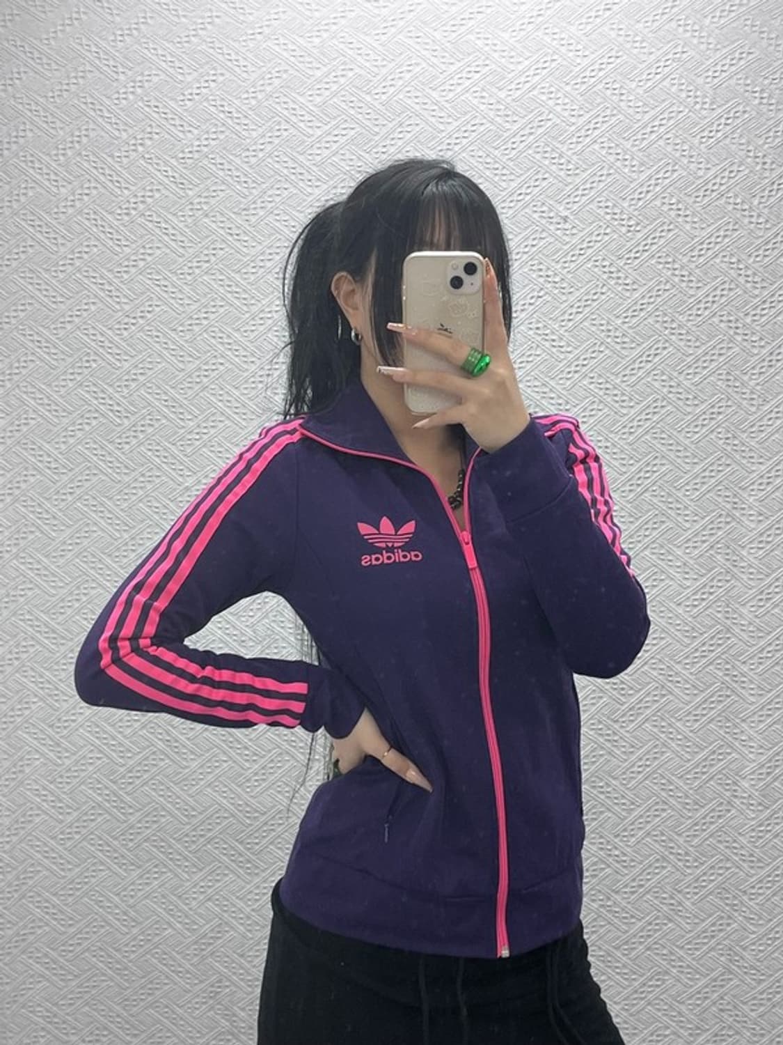 아디다스 유로파 레트로 Y2K 퍼플핑크 져지 집업 95 C08292 상품이미지1