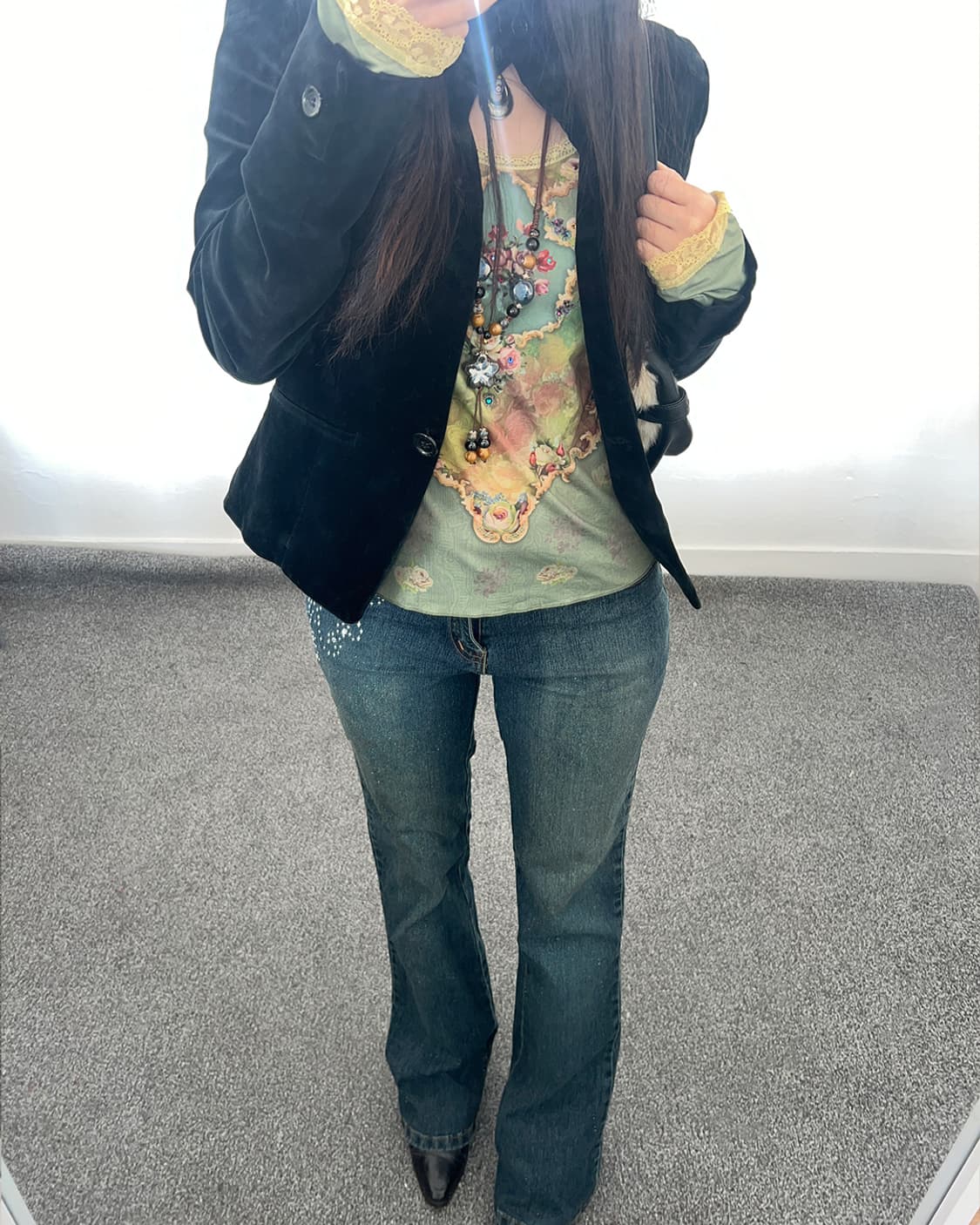 fairy glitter denim pants 상품이미지3