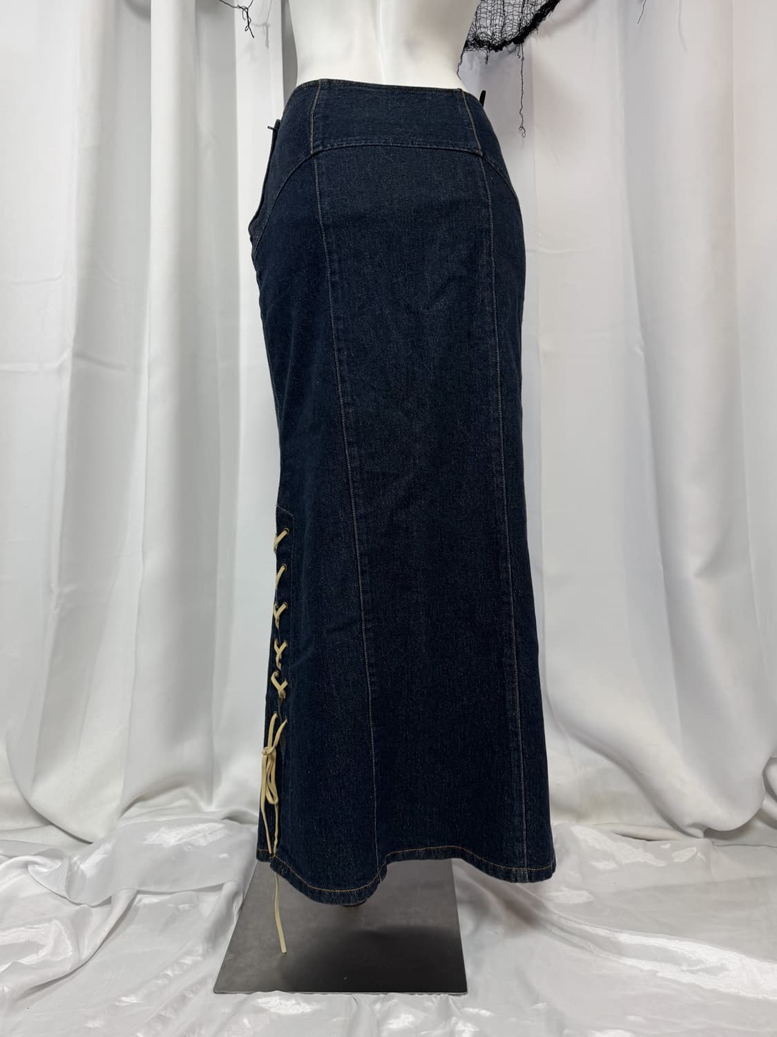 denim corset long skirt 상품이미지4