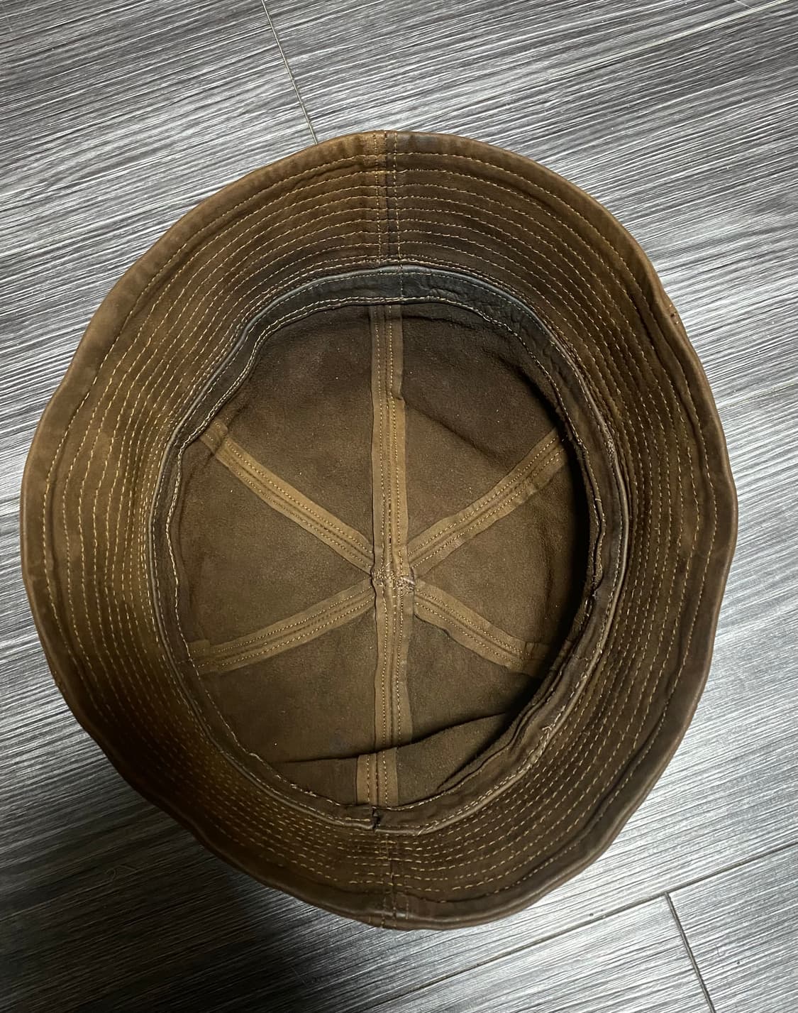 핸드메이드 아메카지 빈티지 소가죽버킷햇 리얼맥코이 rrl M/L 상품이미지2
