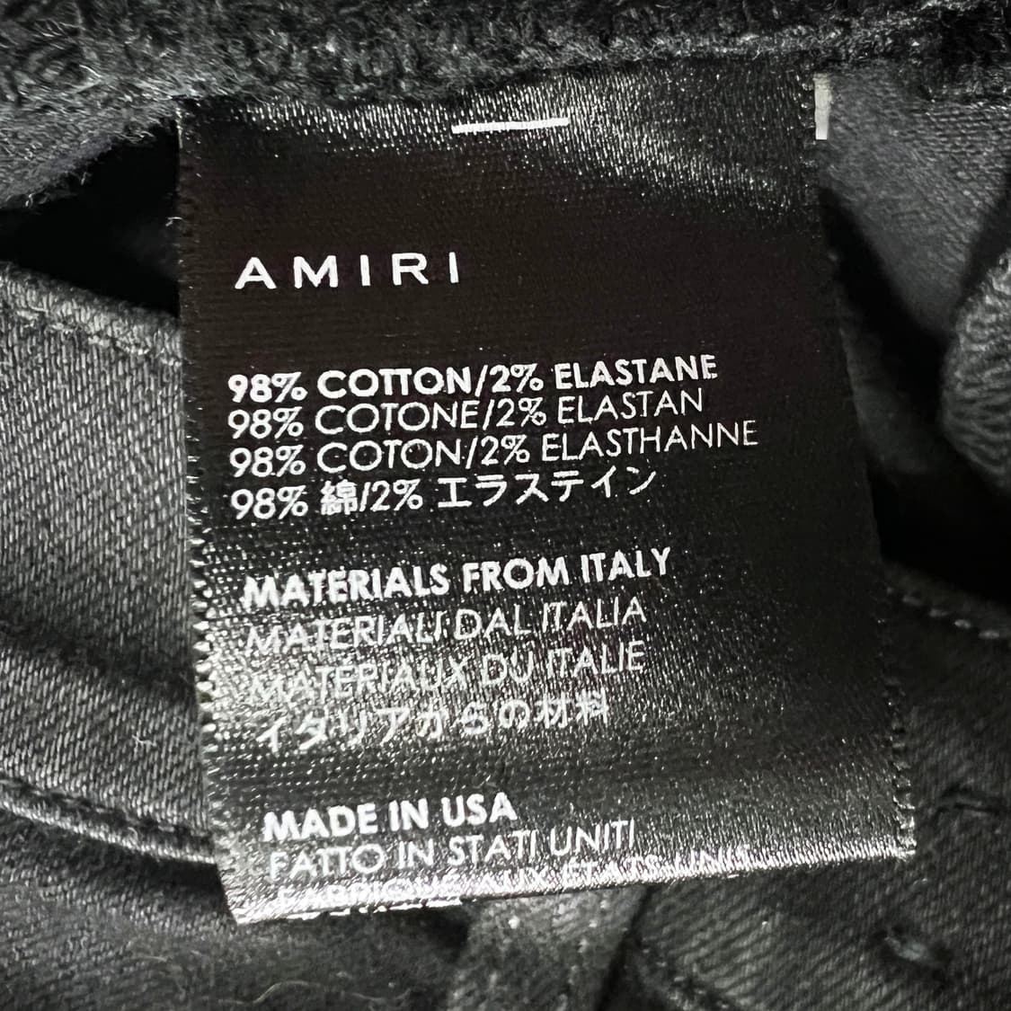 아미리 데미지 스터드 팬츠 블랙 (30) 상품이미지9