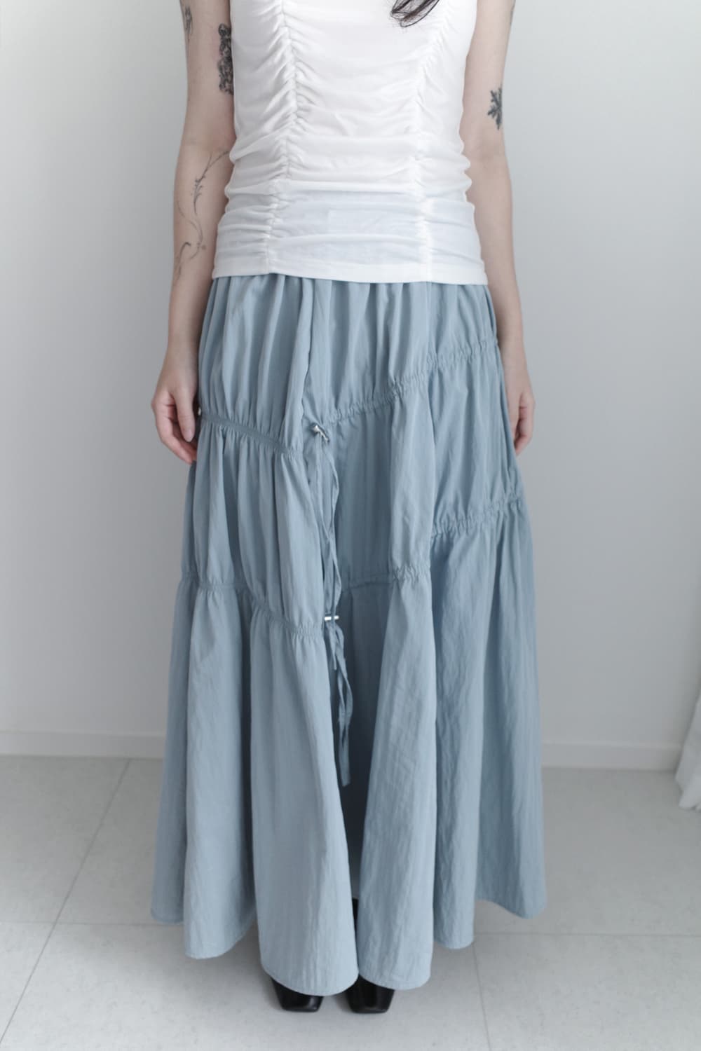 shirring string skirt 상품이미지6