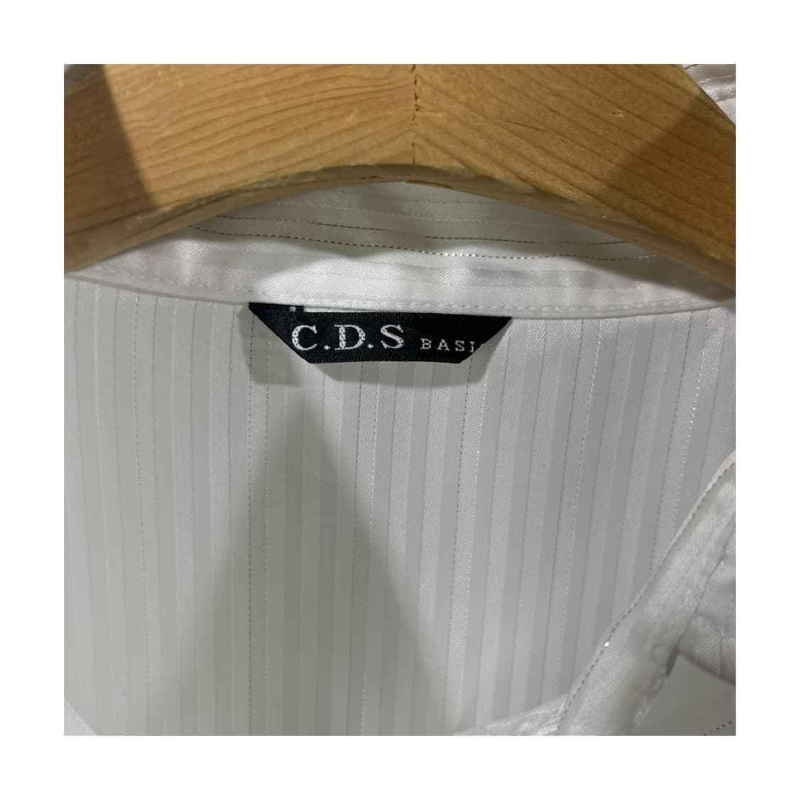 [C.D.S] 씨디에스 긱시크 새틴 스트라이프 셔츠 상품이미지4