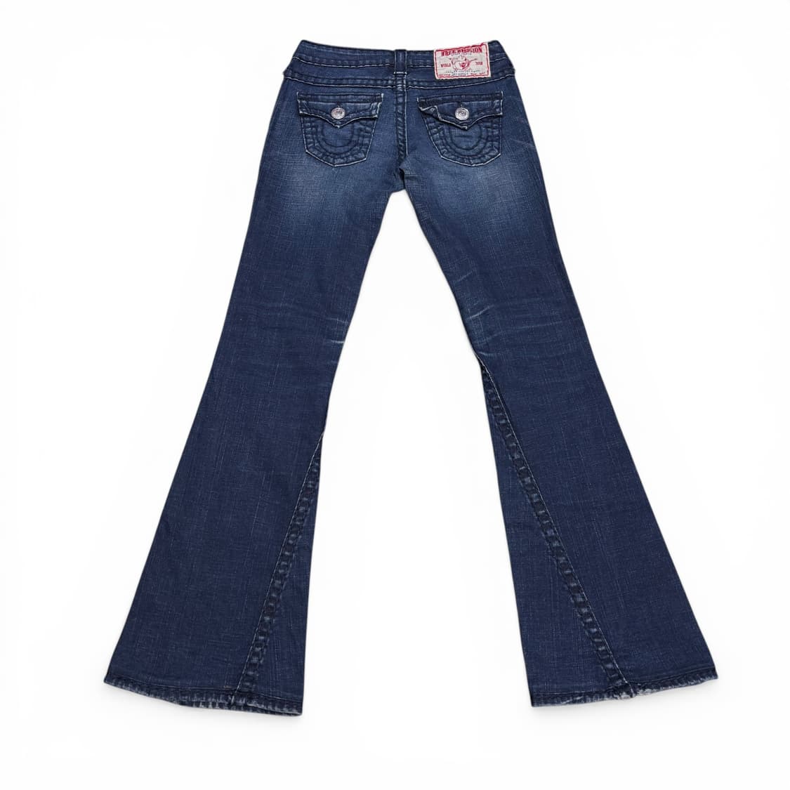 26 트루릴리전 진청 워싱 부츠컷 플레어진 상품이미지2