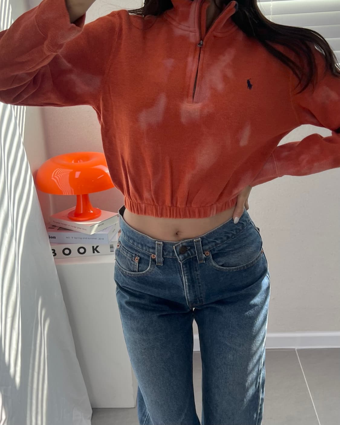 (WOMEN)폴로크롭맨투맨-M1411 상품이미지8