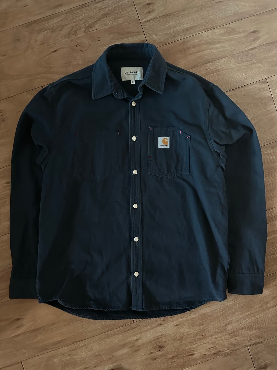 칼하트 L/S 토니 셔츠 네이비 L 판매 상품이미지1