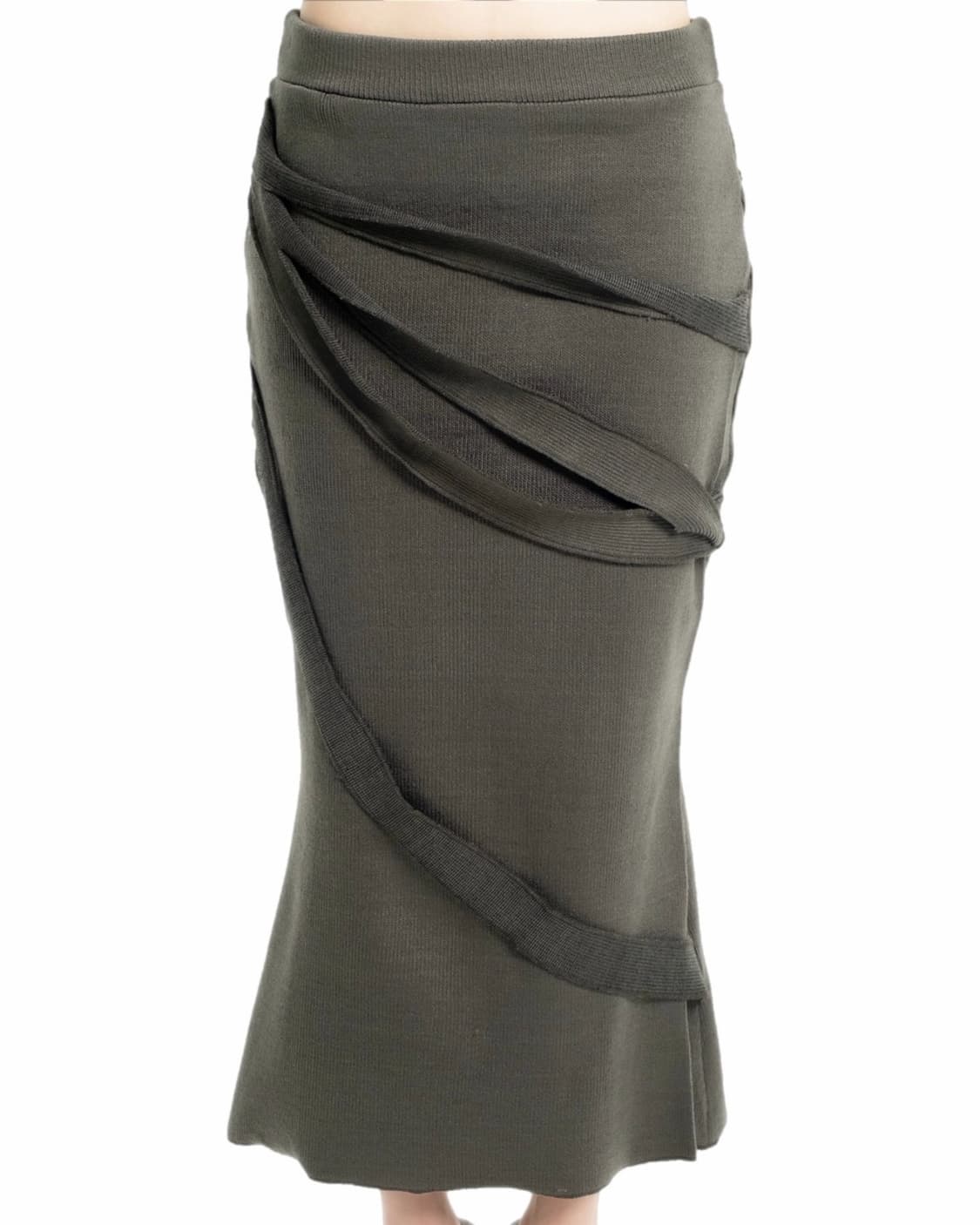 Oshigh Bandage Long Skirt Teal 상품이미지3