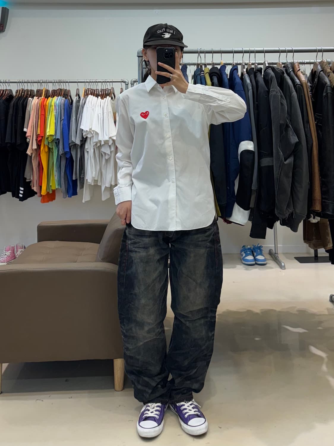 꼼데가르송 플레이 레드하트 셔츠 상품이미지7