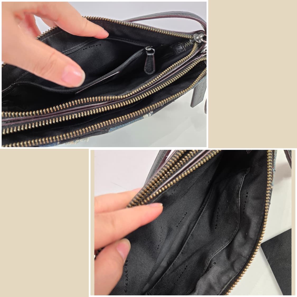 COACH 코치 데님 패치워크 투웨이 크로스백 가방 정품 상품이미지10