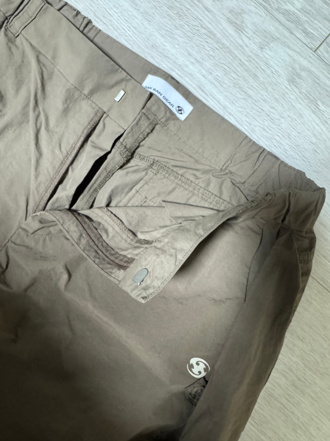 [3Size]산산기어 사이드 스냅 팬츠 브라운 상품이미지2