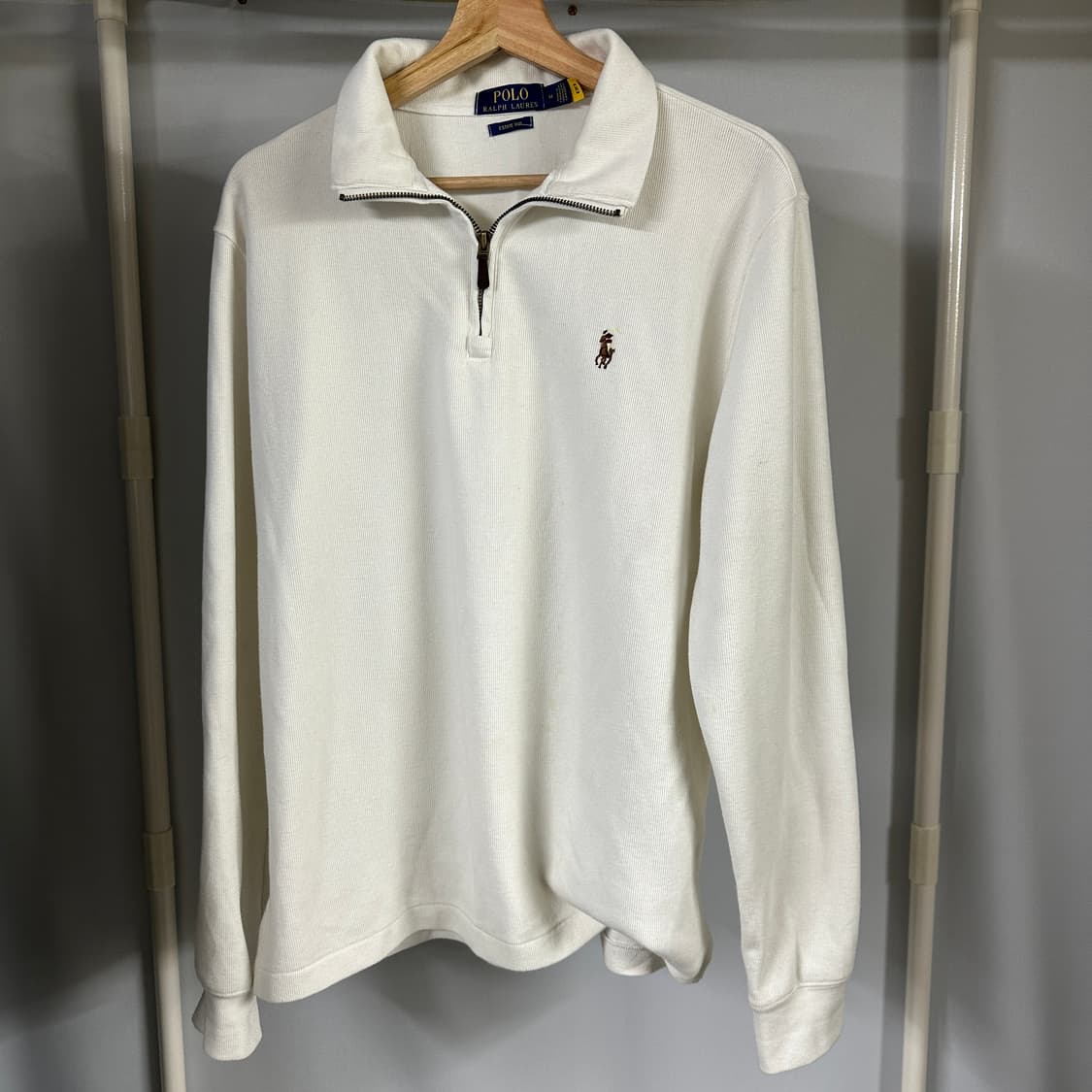 폴로 랄프로렌 쿼터집 풀오버 코튼 니트 상품이미지1