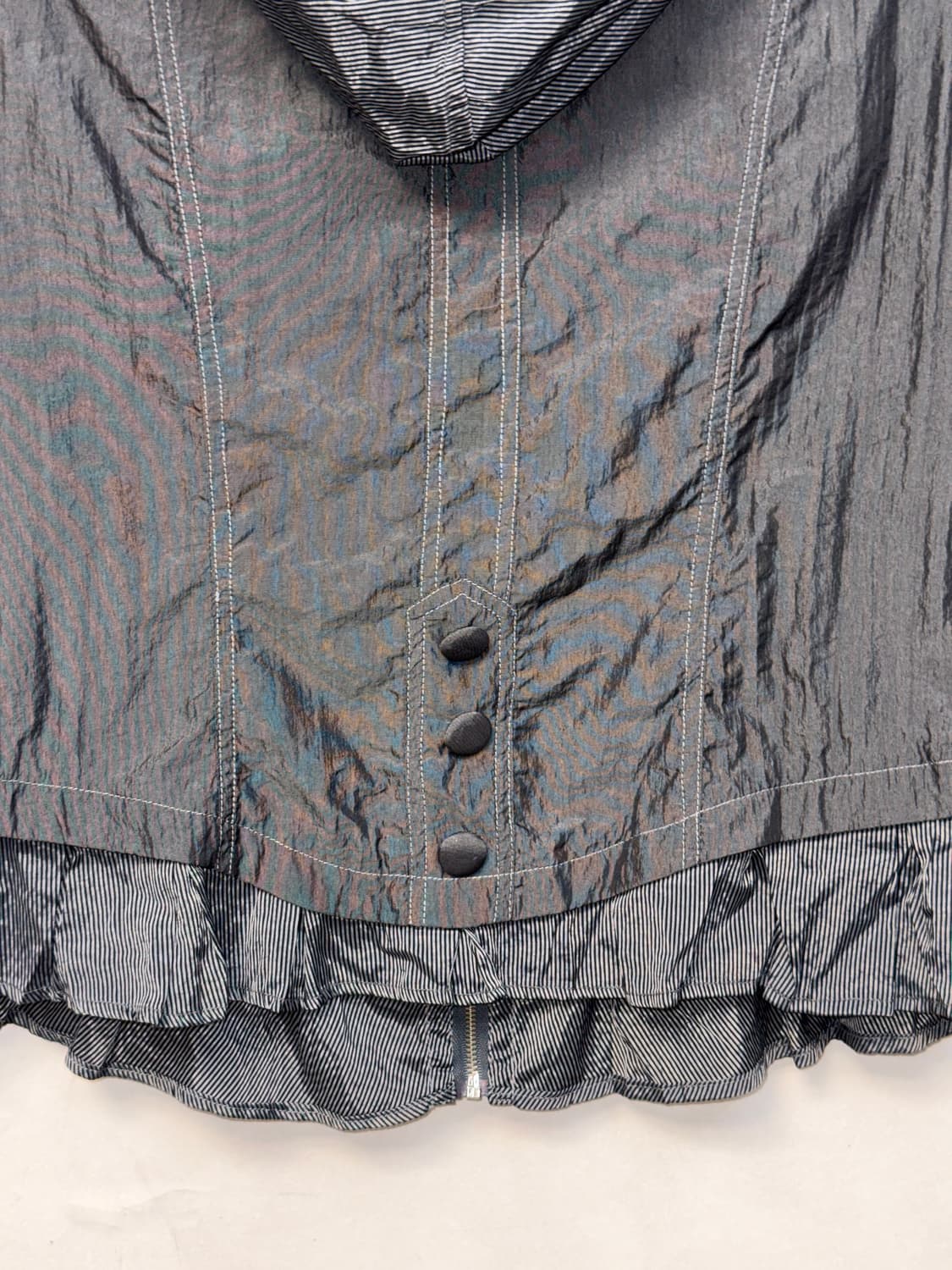 Charcoal napoleon button half hood 바람막이 상품이미지5