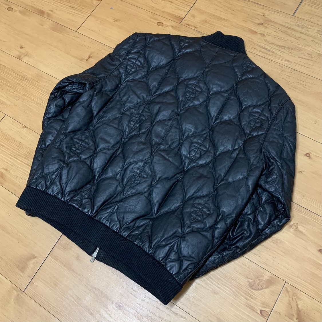 00s bape cowhide leather jacket 상품이미지8