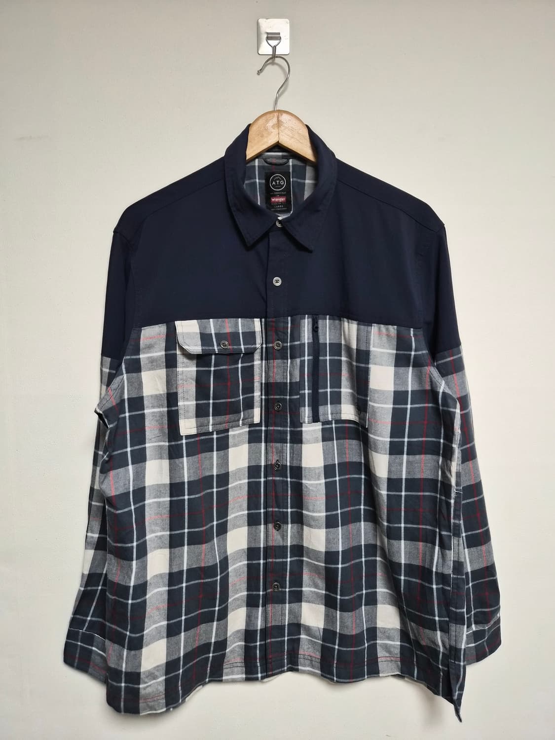 랭글러Wrangler 체크 셔츠 L사이즈 - S332 상품이미지1