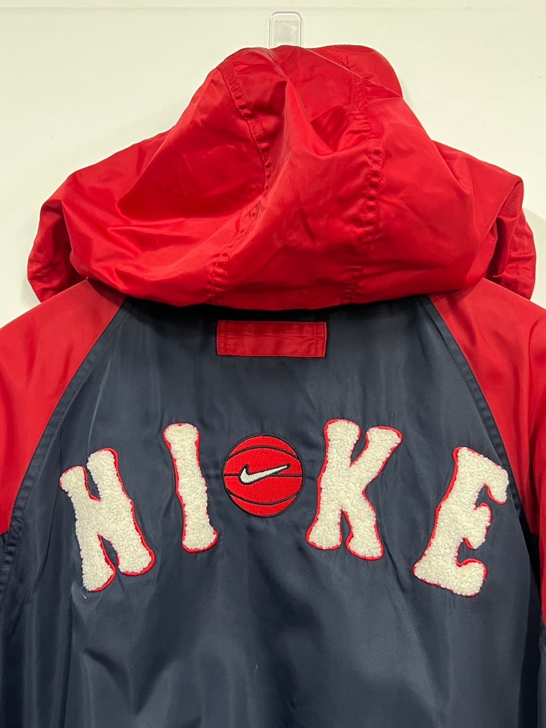 00's 나이키 올드스쿨 바스켓볼 후드 안감 뽀글이 점퍼 상품이미지4
