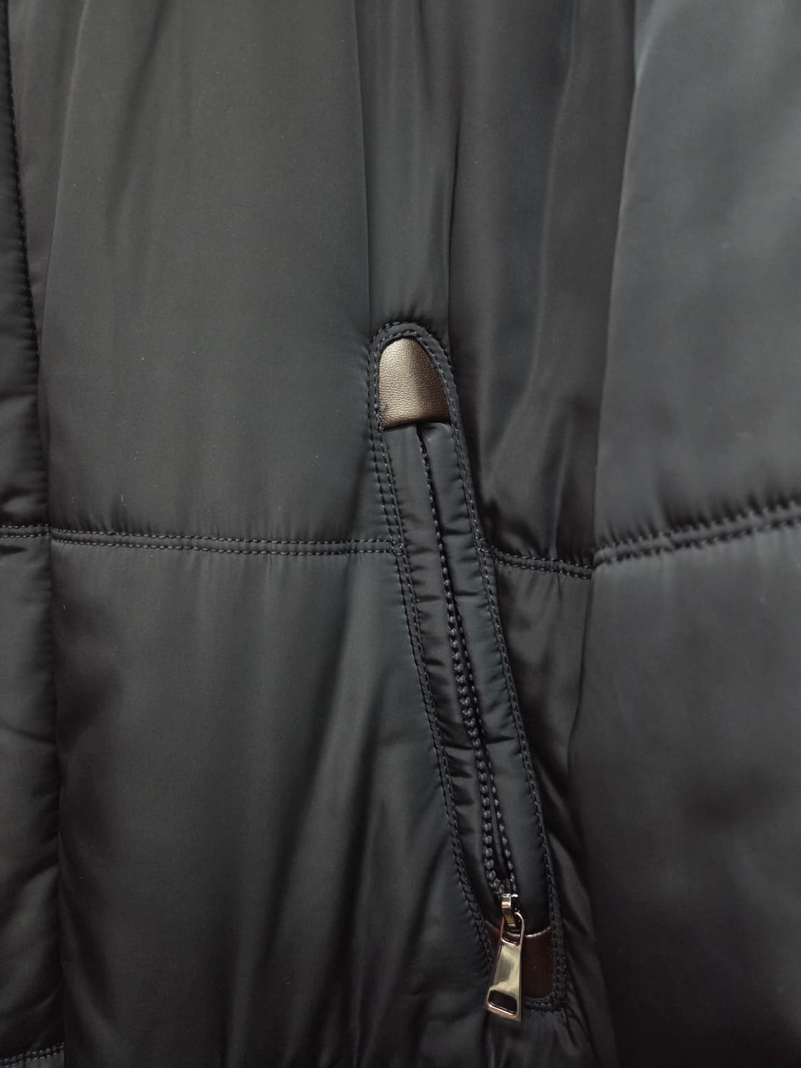 발망 가죽 트리밍 패딩 점퍼 상품이미지5