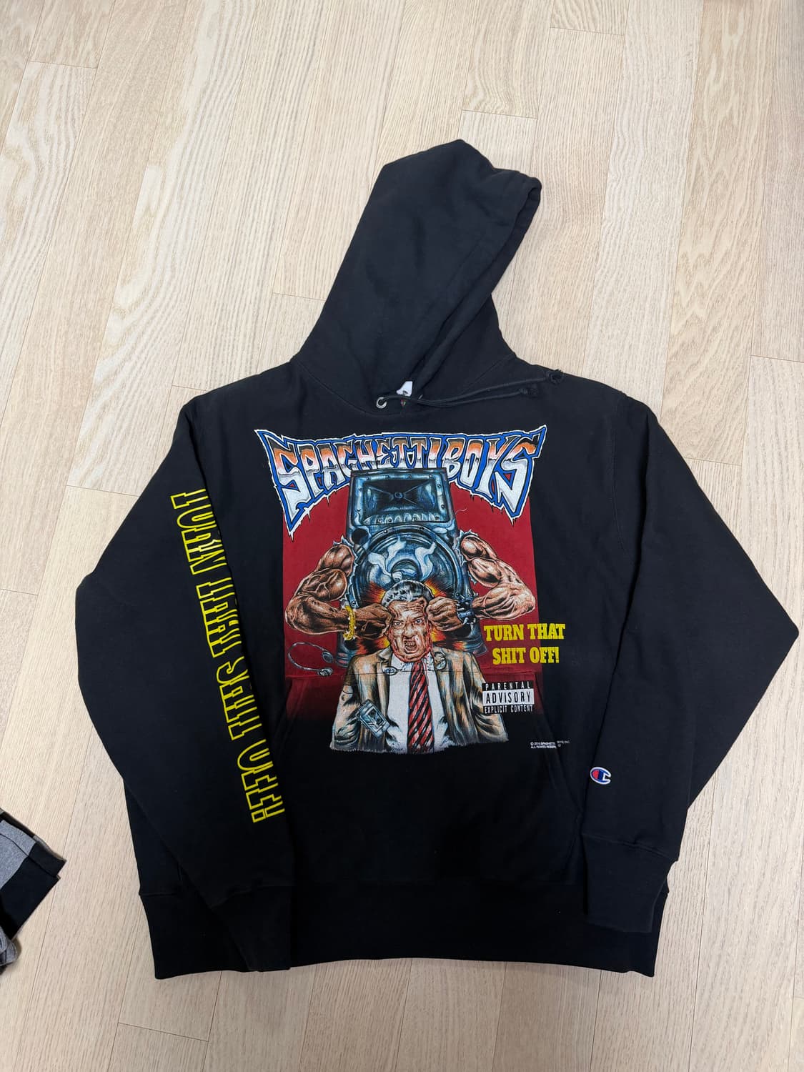 (XL) 제리로렌조 스파게티보이즈 챔피온 후드 블랙 상품이미지6