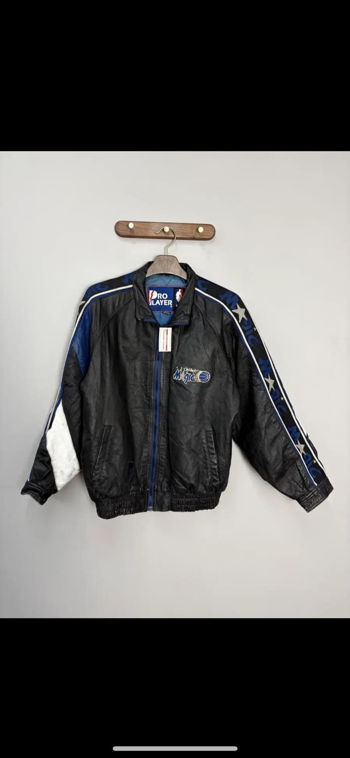 프로플레이어 NBA 올랜도매직 올드스쿨 레더 자켓 H2223 상품이미지2
