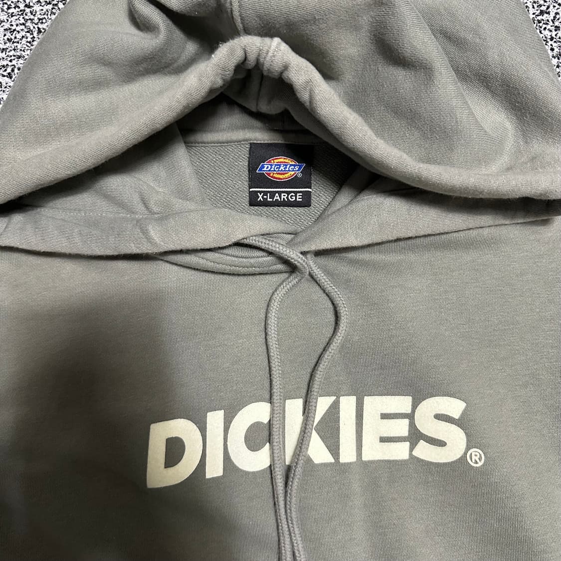 (XL) 디키즈 로고 후드티 카키 상품이미지2