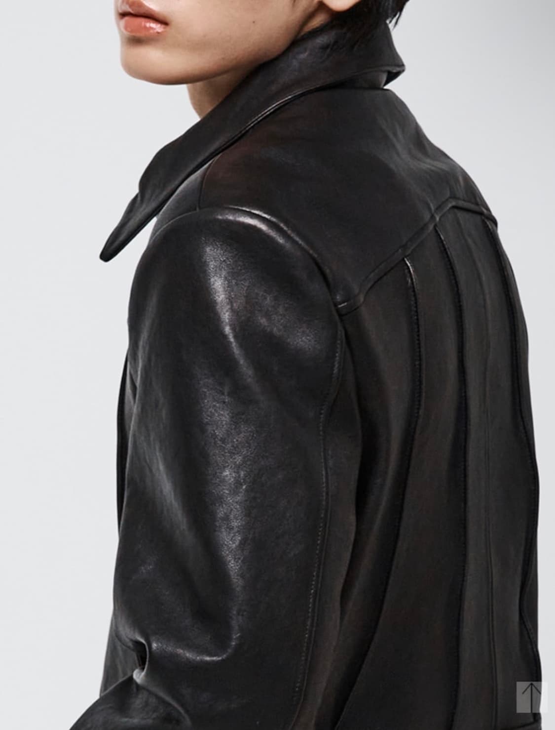 알렌느 핀턱 레더자켓 상품이미지2