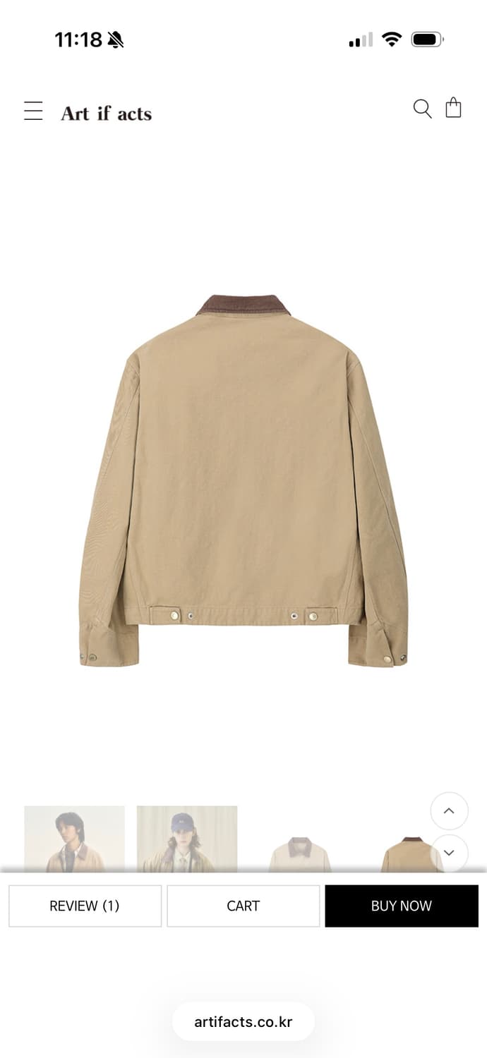 Art if acts Hillside Work Jacket_Beige 상품이미지2