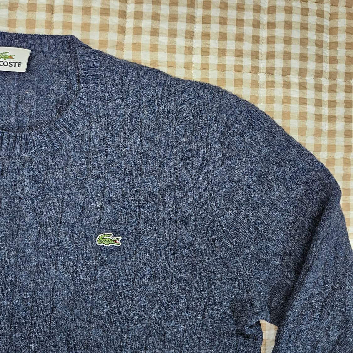 라코스테 울100 꽈베기 니트 남자100 상품이미지3