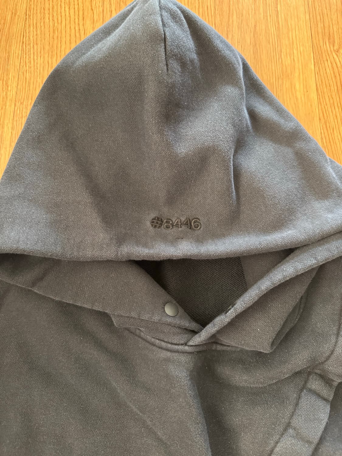 논노드 sag 2피스 절개 후드 워시드블랙 상품이미지2