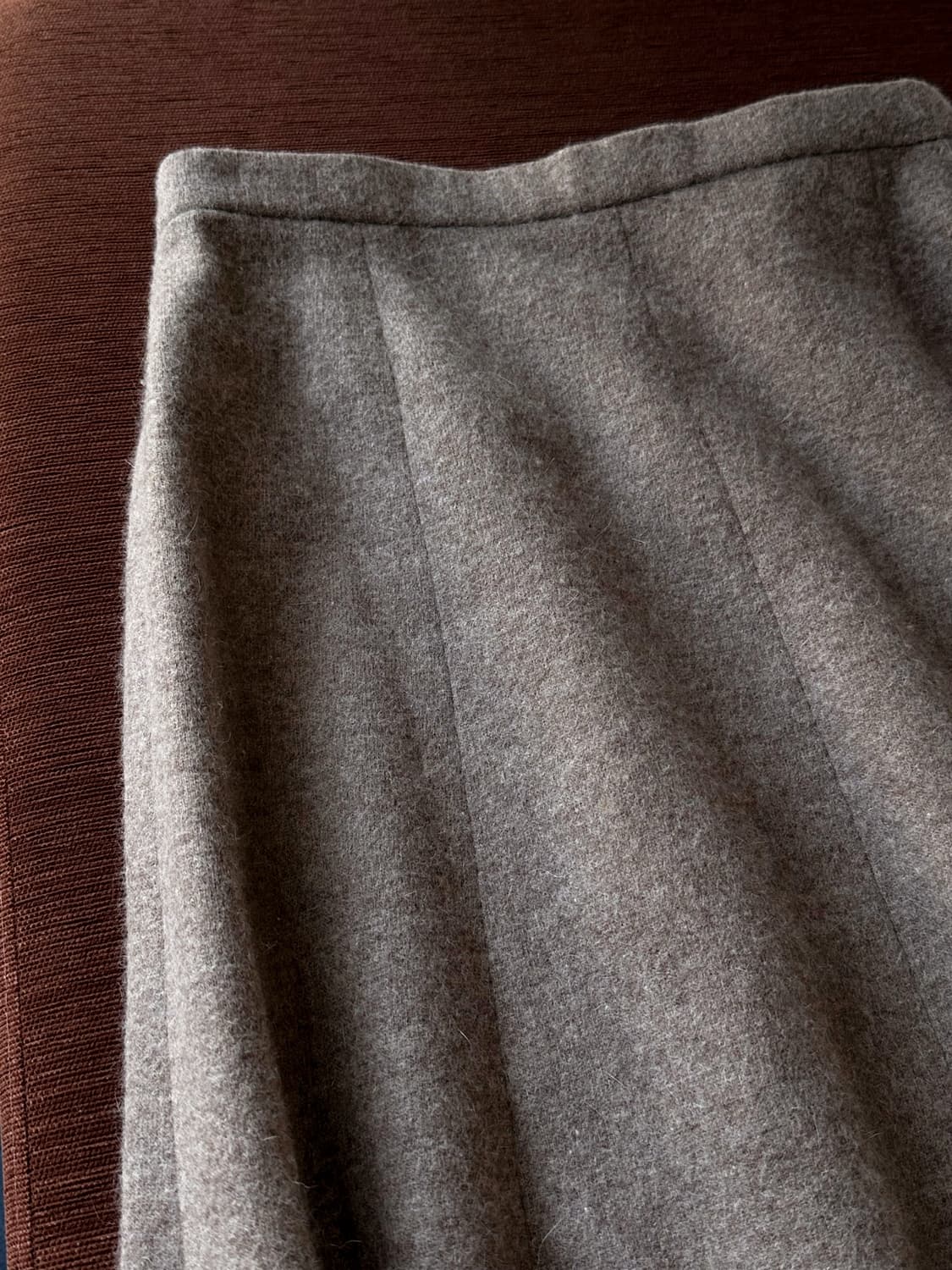 Wool blend felted fabric loose skirt 상품이미지7