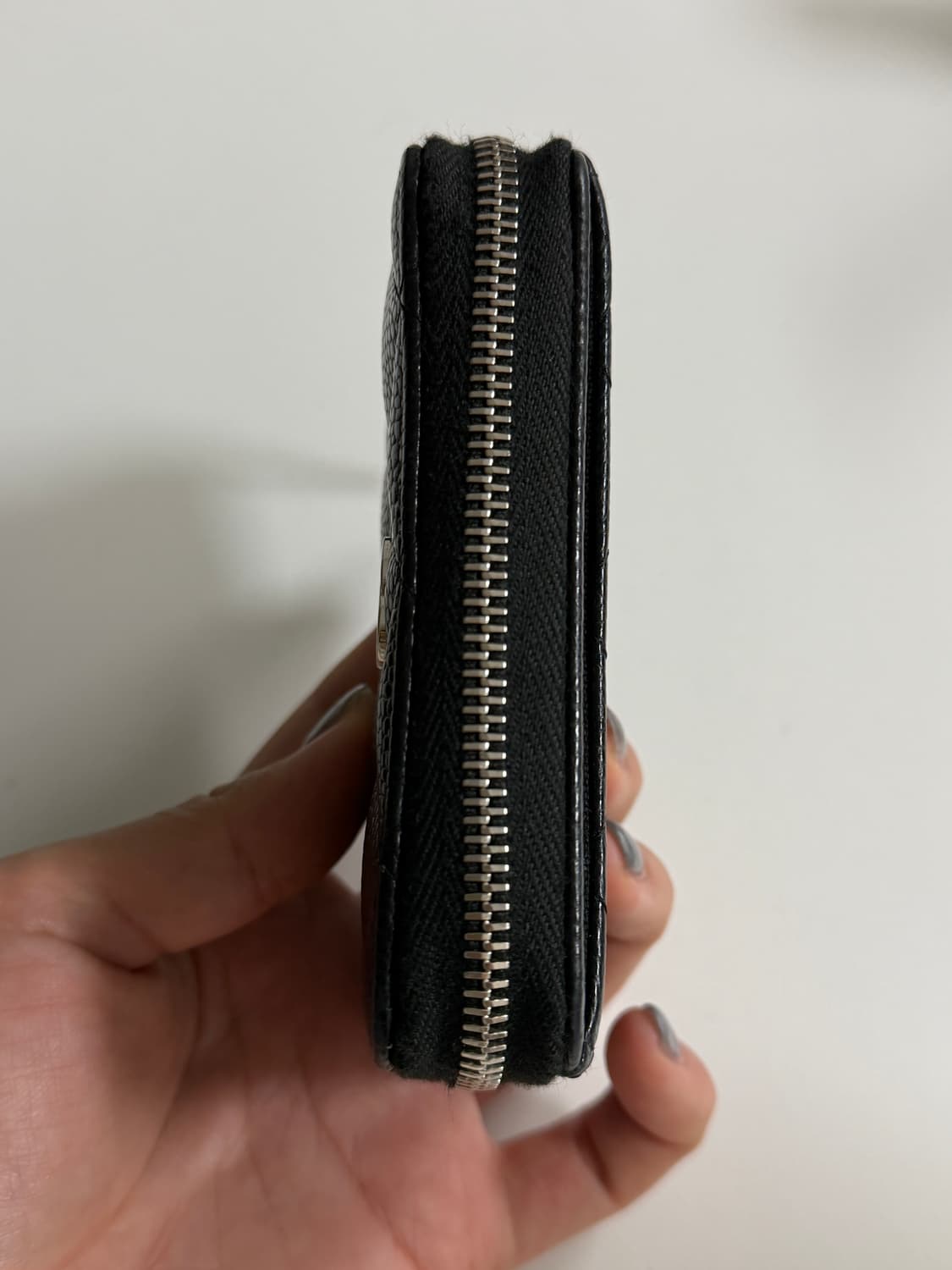 샤넬 캐비어 은장 지퍼 카드지갑 상품이미지3