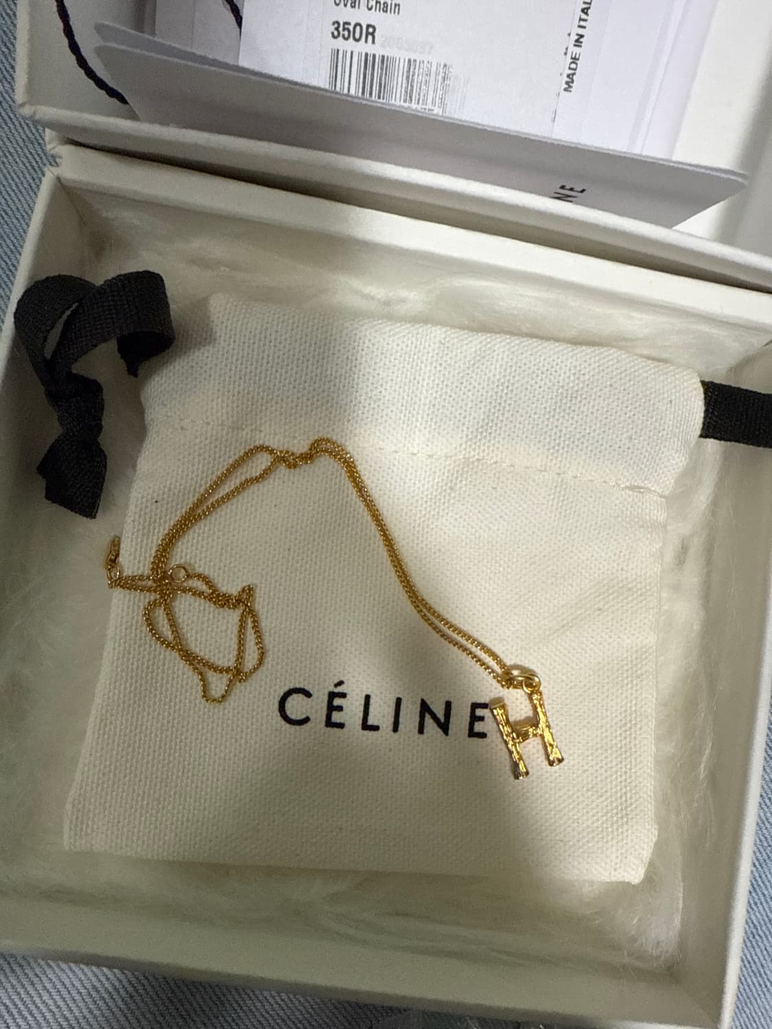 CELINE 셀린 알파벳 목걸이(H) 상품이미지4