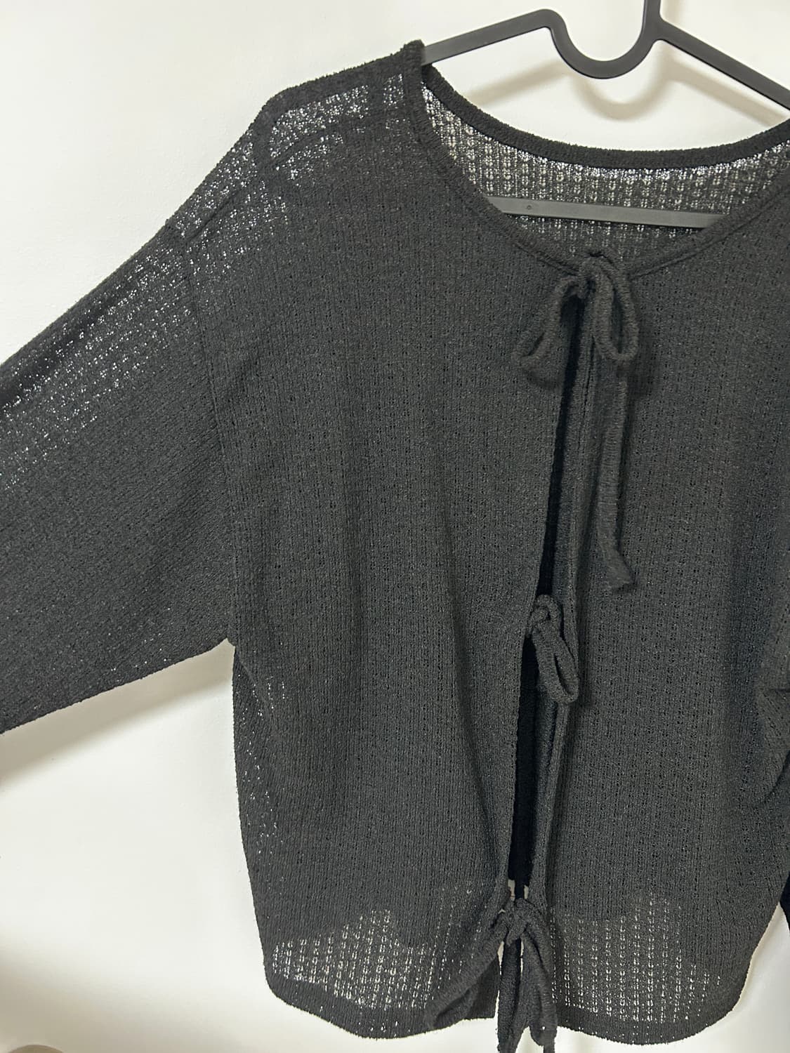 여름용 그물 니트 가디건 상품이미지3