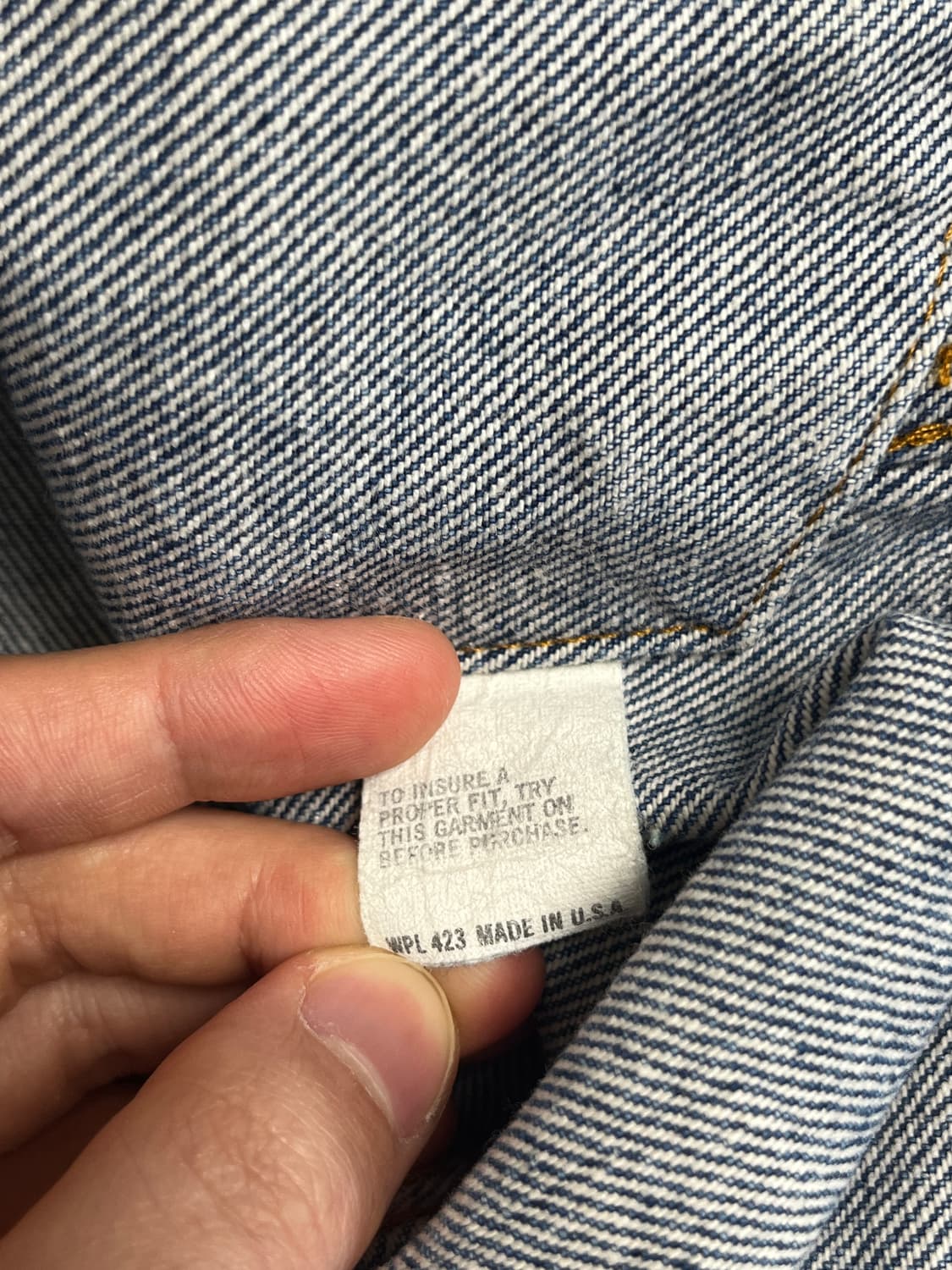 80s 리바이스 70506 USA  데님자켓 청자켓 상품이미지7