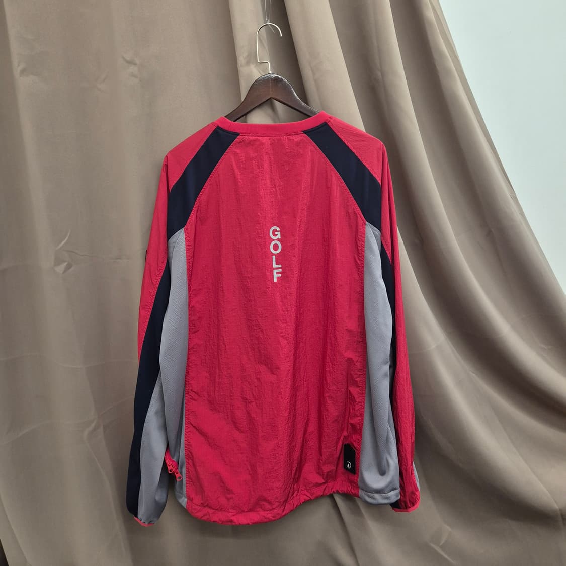 골든베어 골프 컬러블록 우븐 바람막이 긴팔 상품이미지6