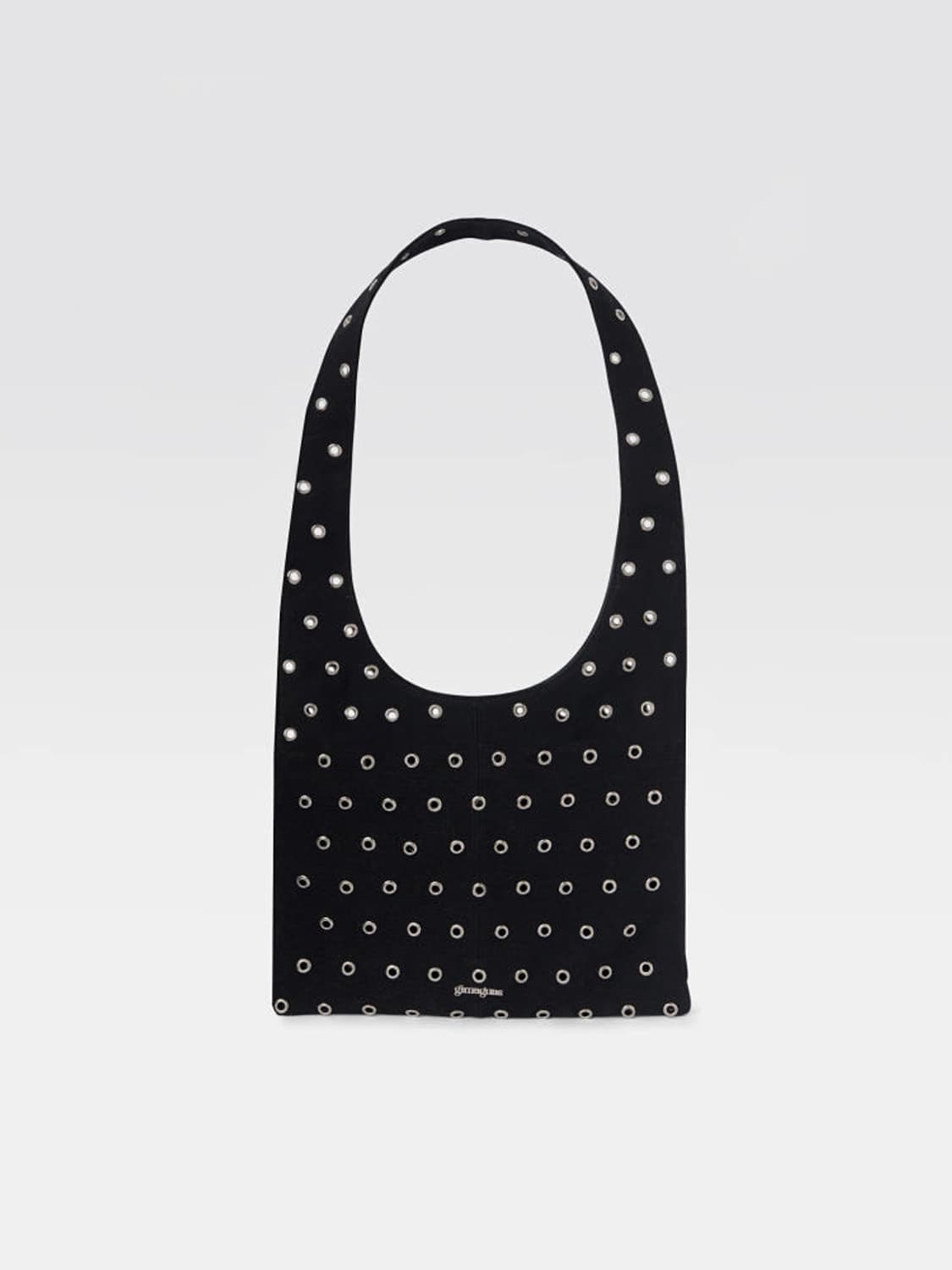 기마구아스 스터드 캔버스 크로스백 블랙 상품이미지2