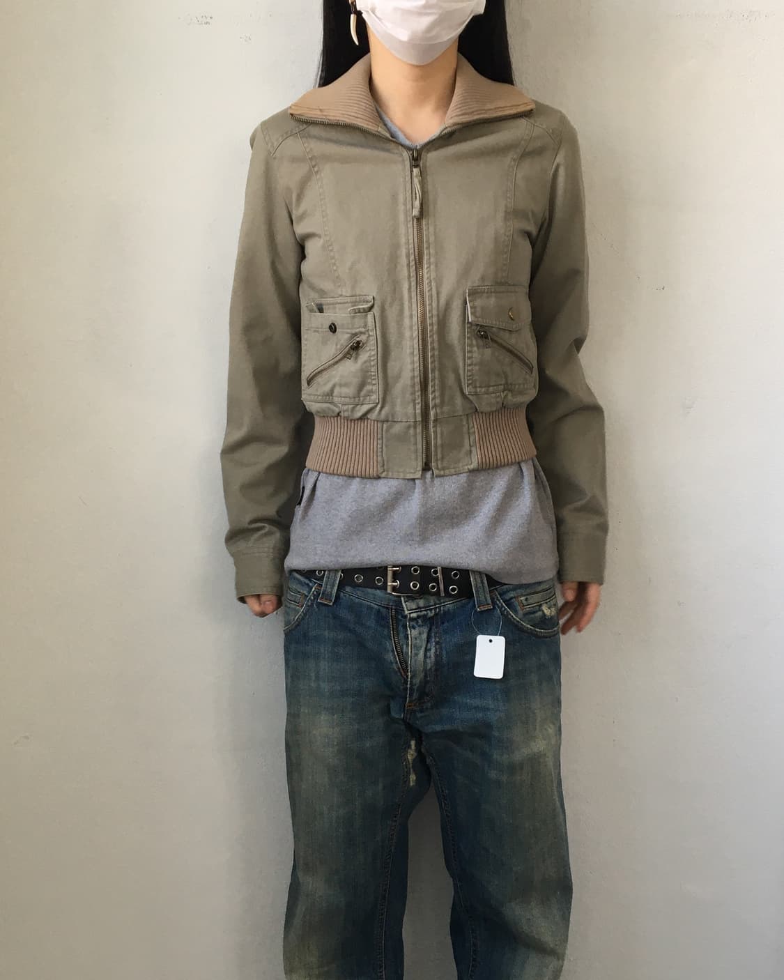 High neck bomber jacket 상품이미지1