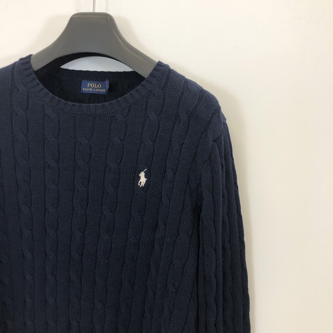 폴로 랄프로렌 화이트포니 상위라인 케이블니트 여 XL  상품이미지2