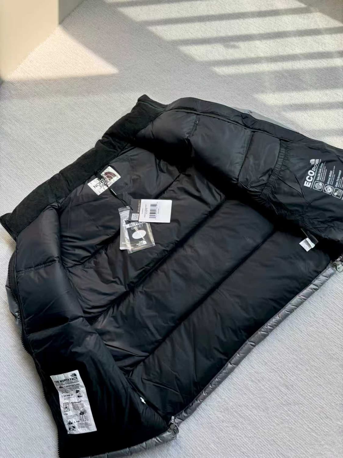 노스페이스 화이트라벨 노벨티 눕시 다운 자켓 헤더 그레이 NJ1DP62M 상품이미지7