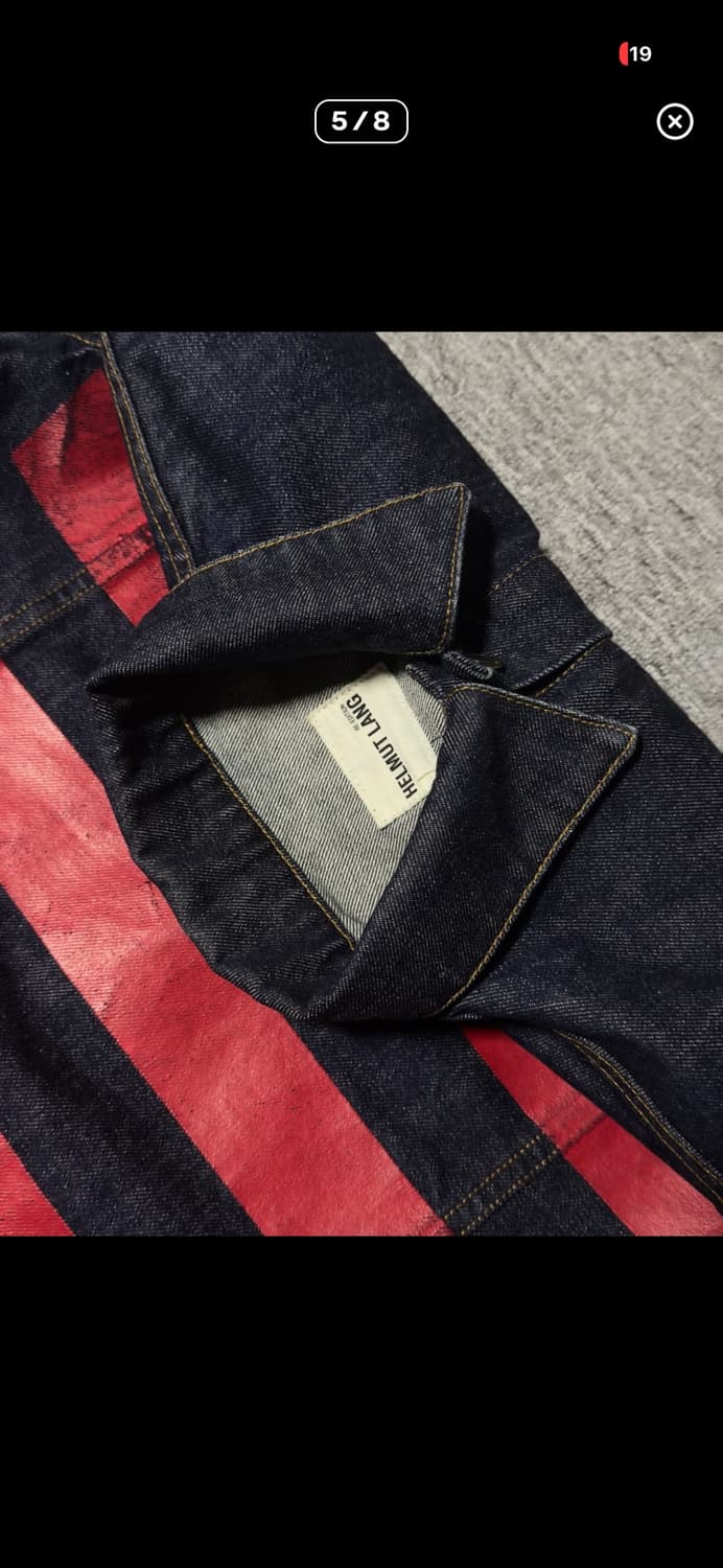 Helmut lang Re-Edition Red striped Denim 상품이미지5