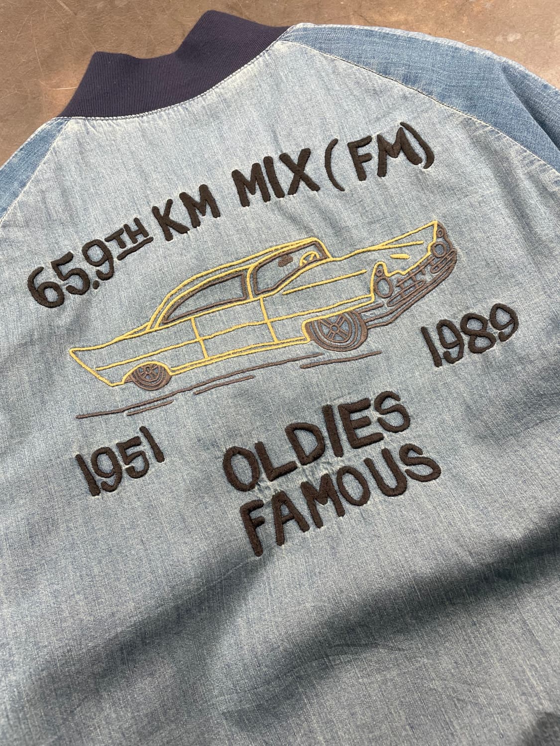 빈티지 패치 봄버 자켓 상품이미지2