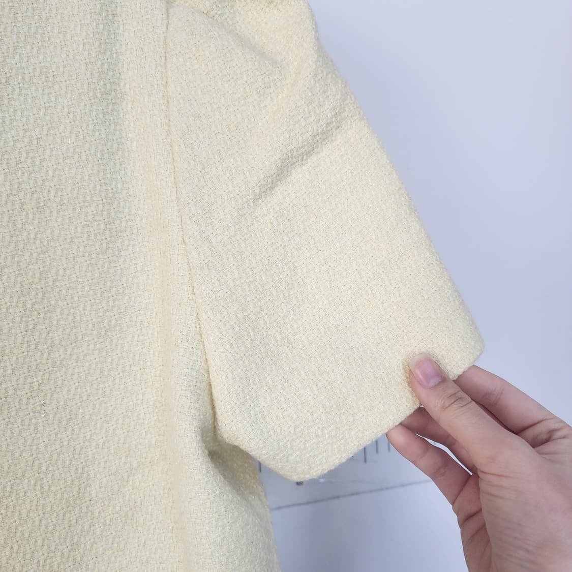 체리코코 아이보리 반팔 트위드 퍼프 상품이미지3